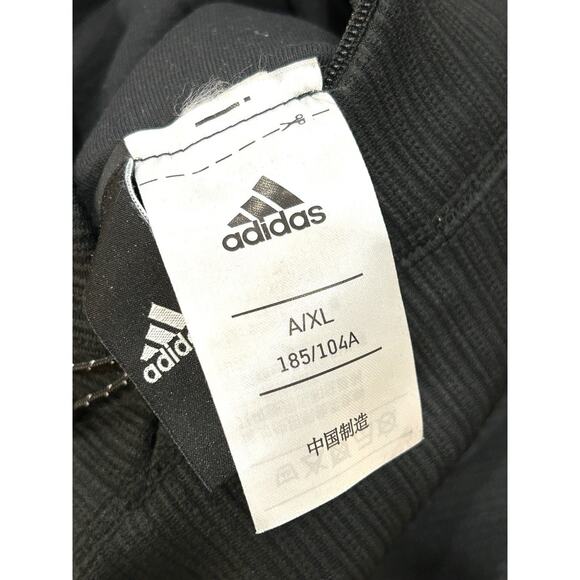 Adidas Reversible Track Bomber Jacket Mens Size XL Black Full Zip Athletic Fit - Picture 5 of 6